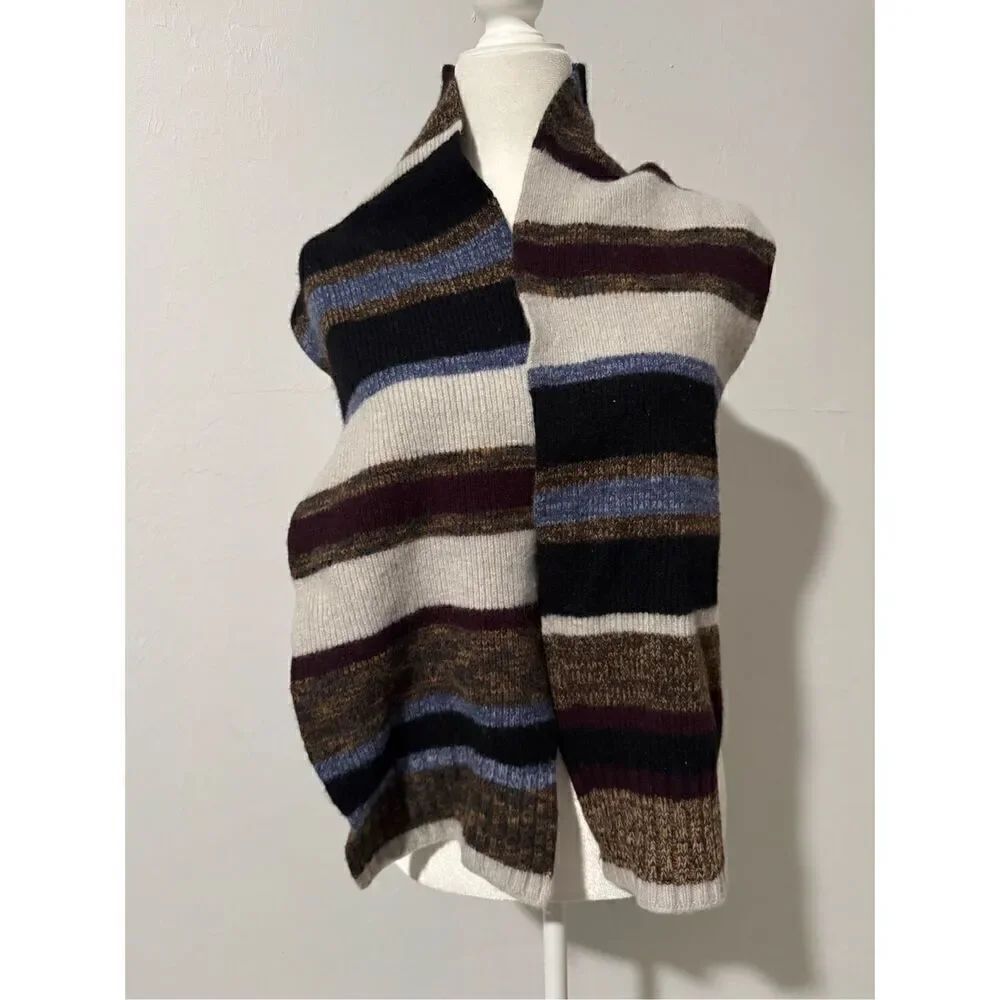 H&M multicolor lambswool blend scarf